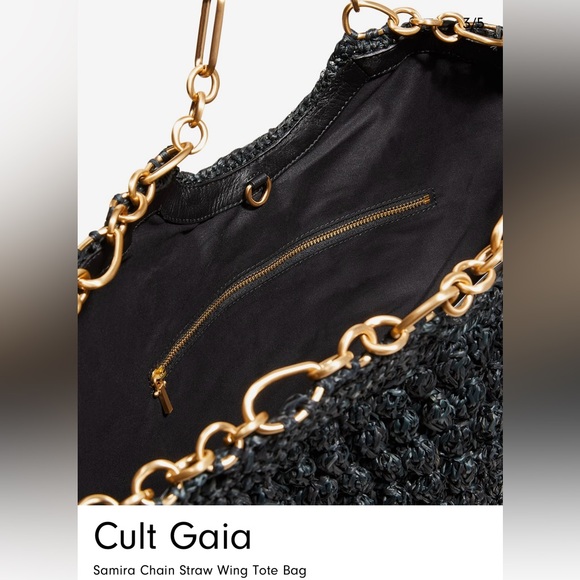 Cult Gaia Samira Straw Tote - Picture 7 of 12